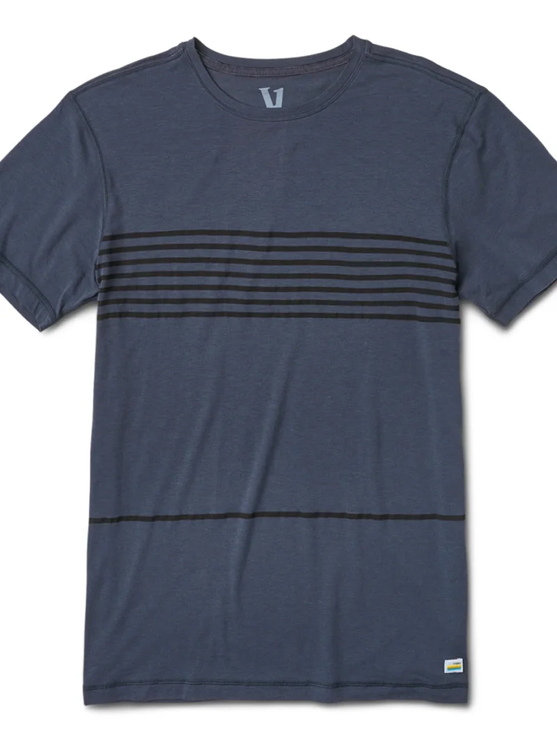 Tuvalu Tee | Navy Stripe