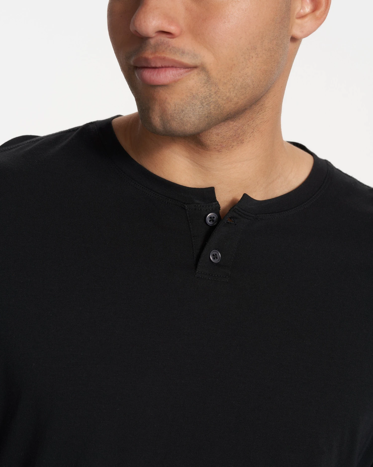 Long-Sleeve Ever Henley | Black 3 Long-Sleeve Ever Henley | Black - Image 3