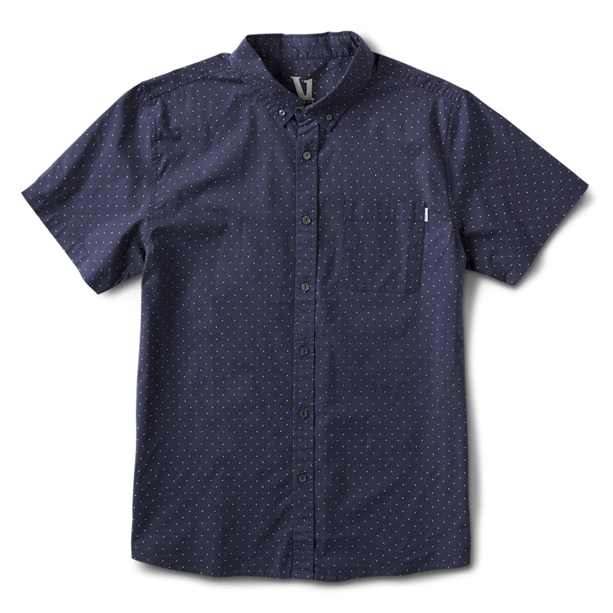 Crest Short Sleeve Button-Down | Navy Micro Dot 1 Crest Short Sleeve Button-Down | Navy Micro Dot