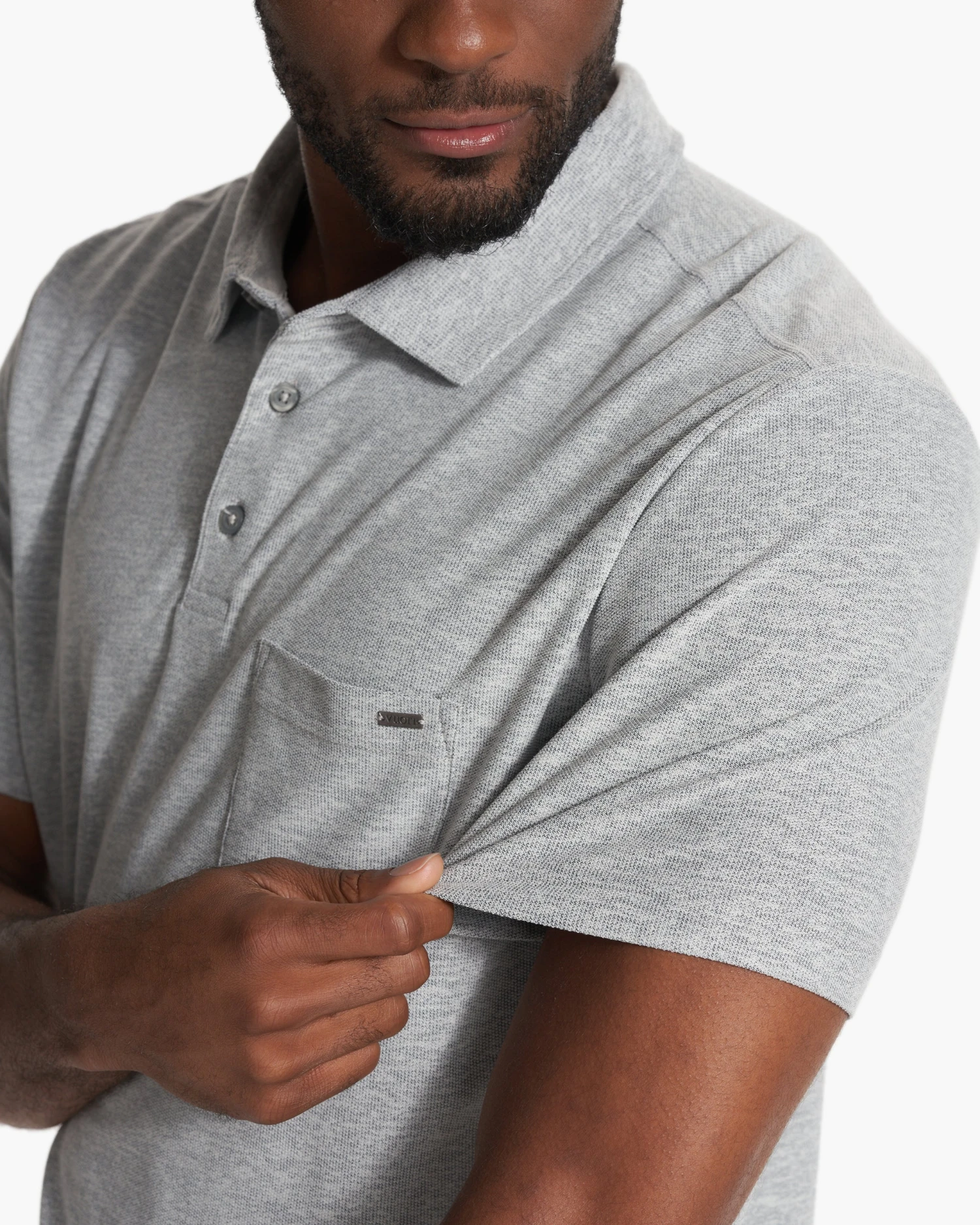 Ace Polo | Light Grey 3 Ace Polo | Light Grey - Image 3