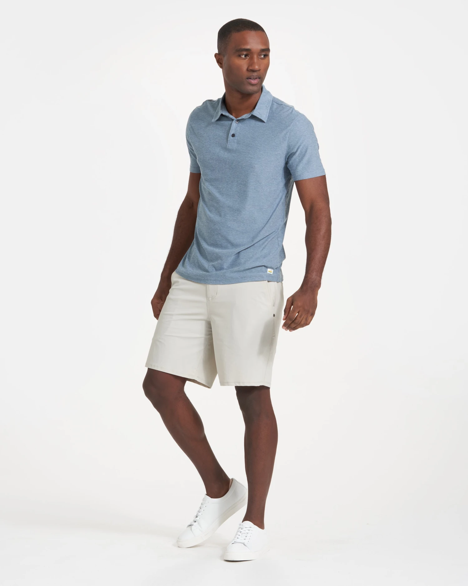 Strato Tech Polo | Cloud Heather 6 Strato Tech Polo | Cloud Heather - Image 6