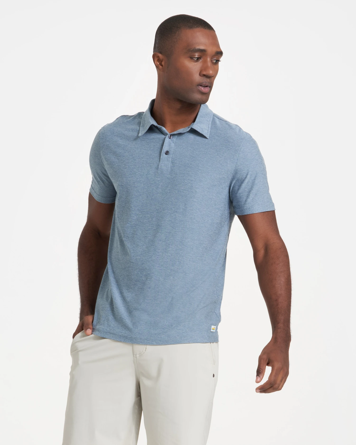 Strato Tech Polo | Cloud Heather 4 Strato Tech Polo | Cloud Heather - Image 4