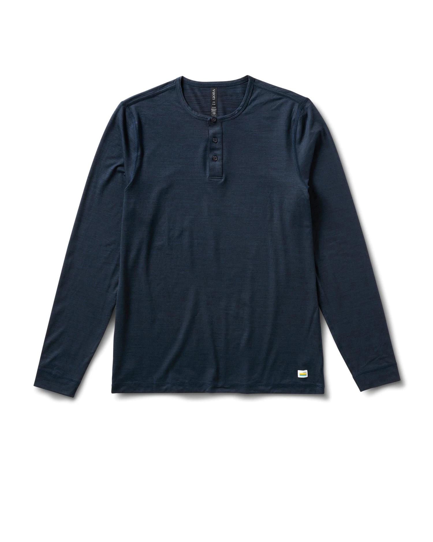 Long Sleeve Ease Performance Henley | Ink Heather 1 Long Sleeve Ease Performance Henley | Ink Heather