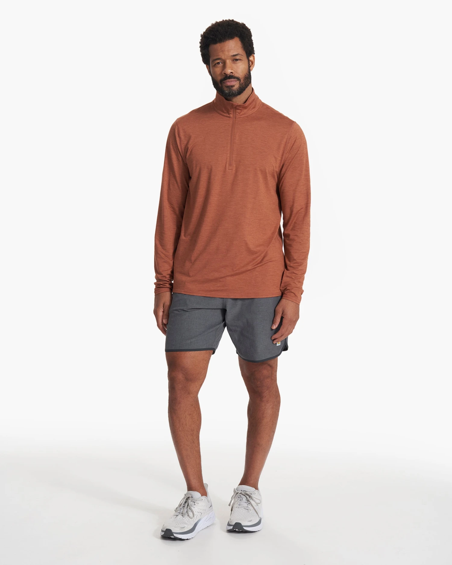 Ease Performance Half Zip | Copper Heather 6 Ease Performance Half Zip | Copper Heather - Image 6