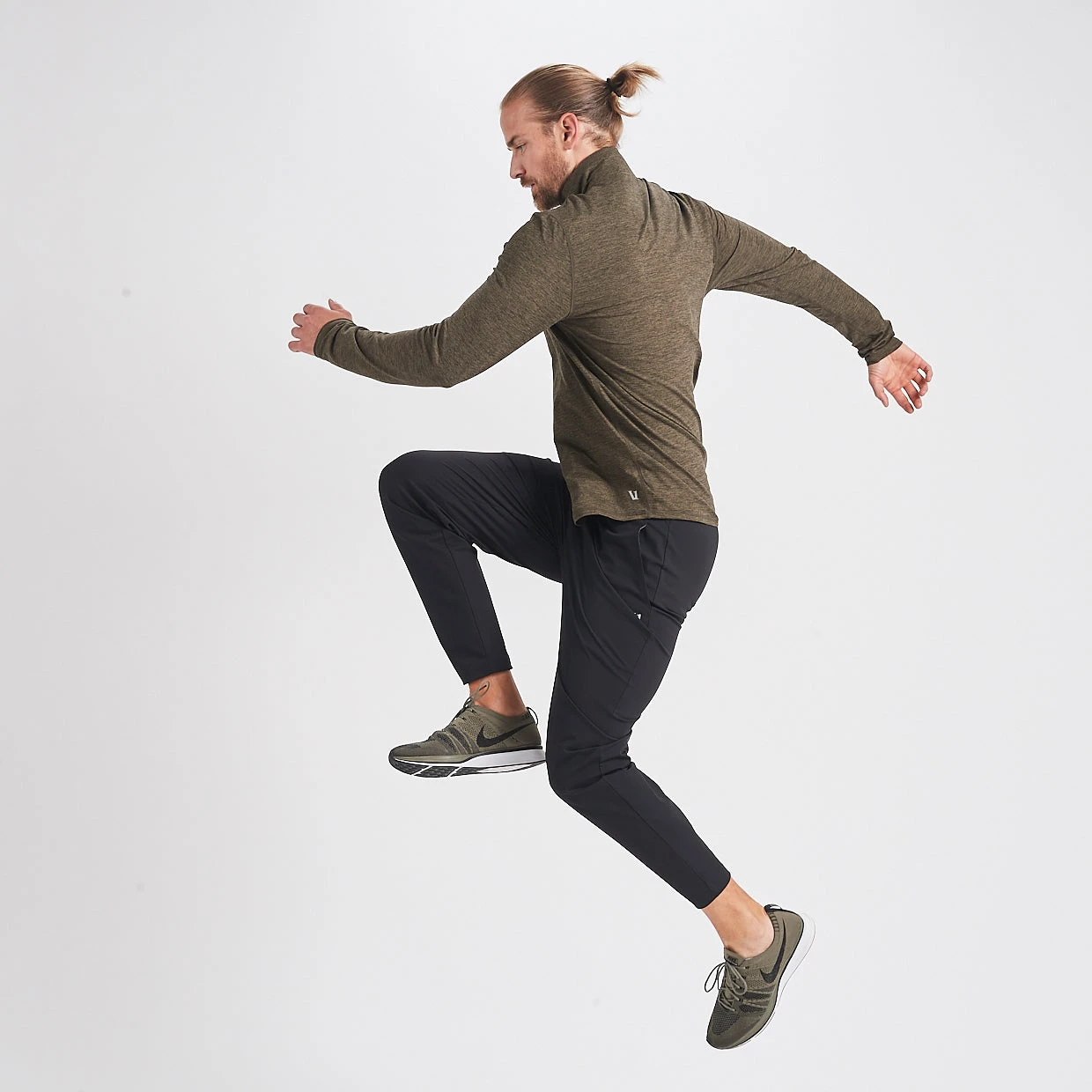 Ease Performance Half Zip | Evergreen Heather 6 Ease Performance Half Zip | Evergreen Heather - Image 6