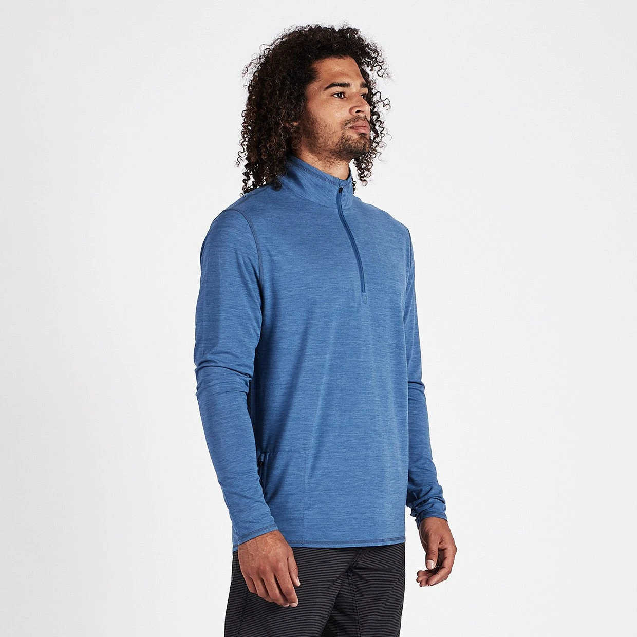 Ease Performance Half Zip | Sea Heather 3 Ease Performance Half Zip | Sea Heather - Image 3