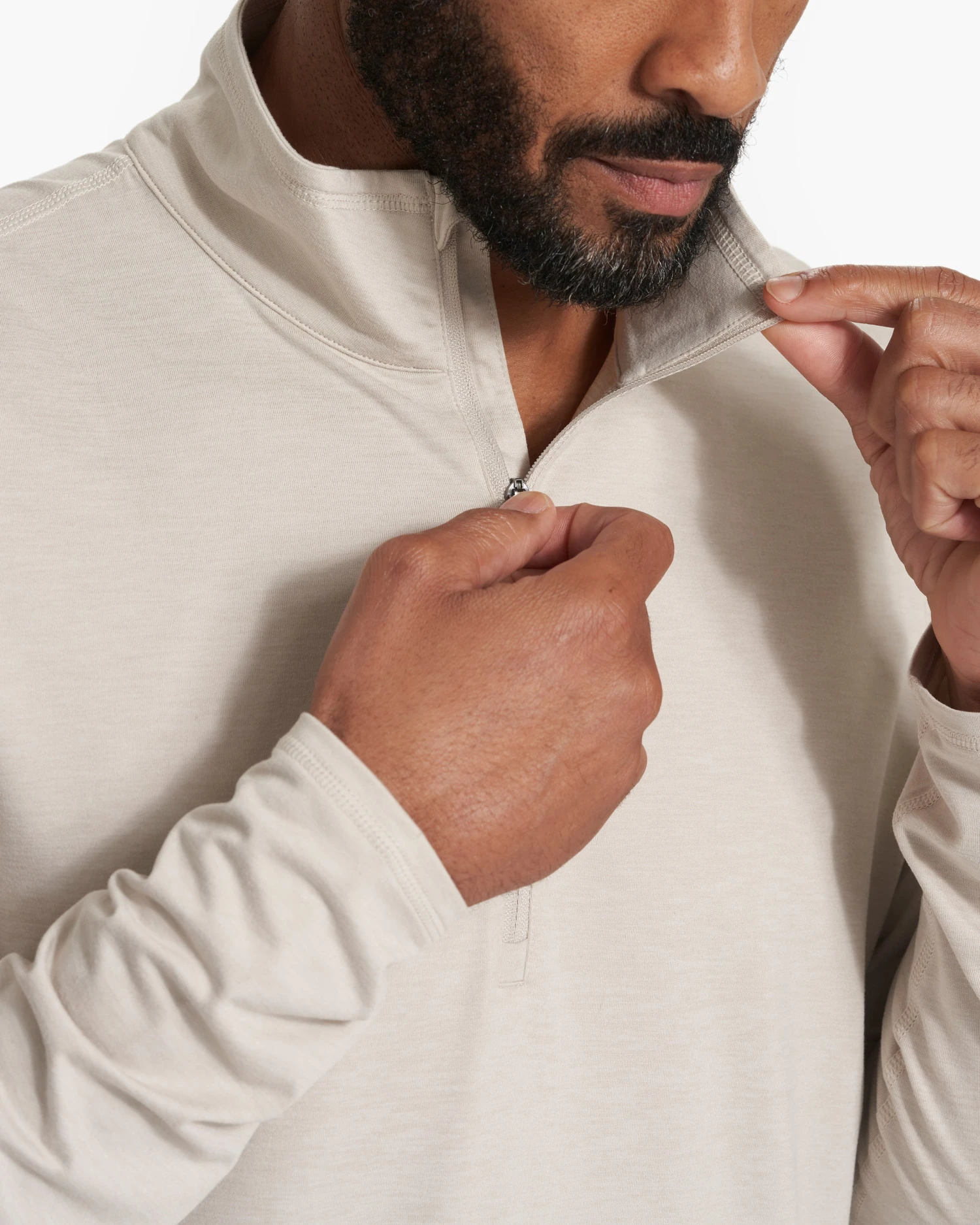 Ease Performance Half Zip | Suede Heather 6 Ease Performance Half Zip | Suede Heather - Image 6