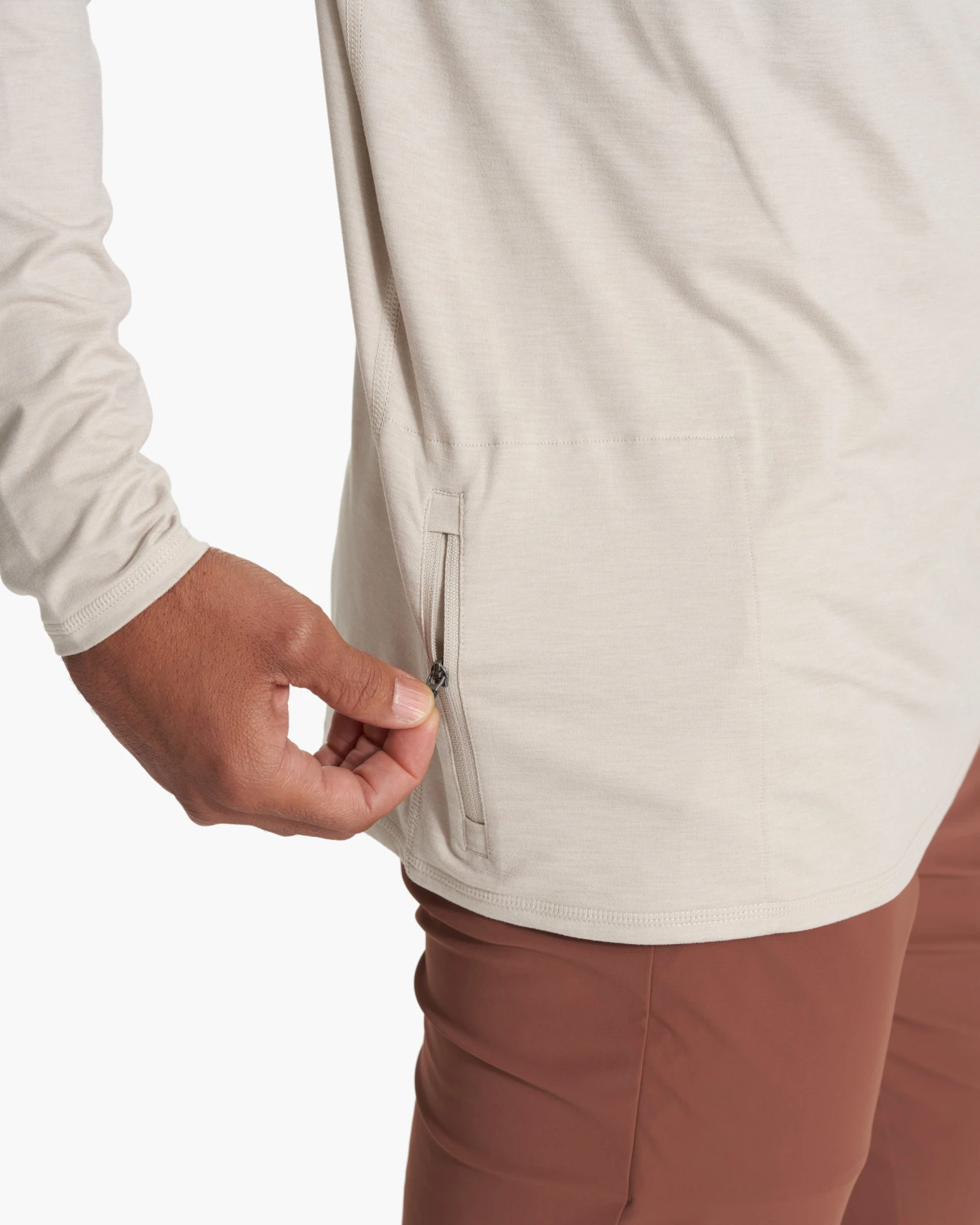 Ease Performance Half Zip | Suede Heather 3 Ease Performance Half Zip | Suede Heather - Image 3