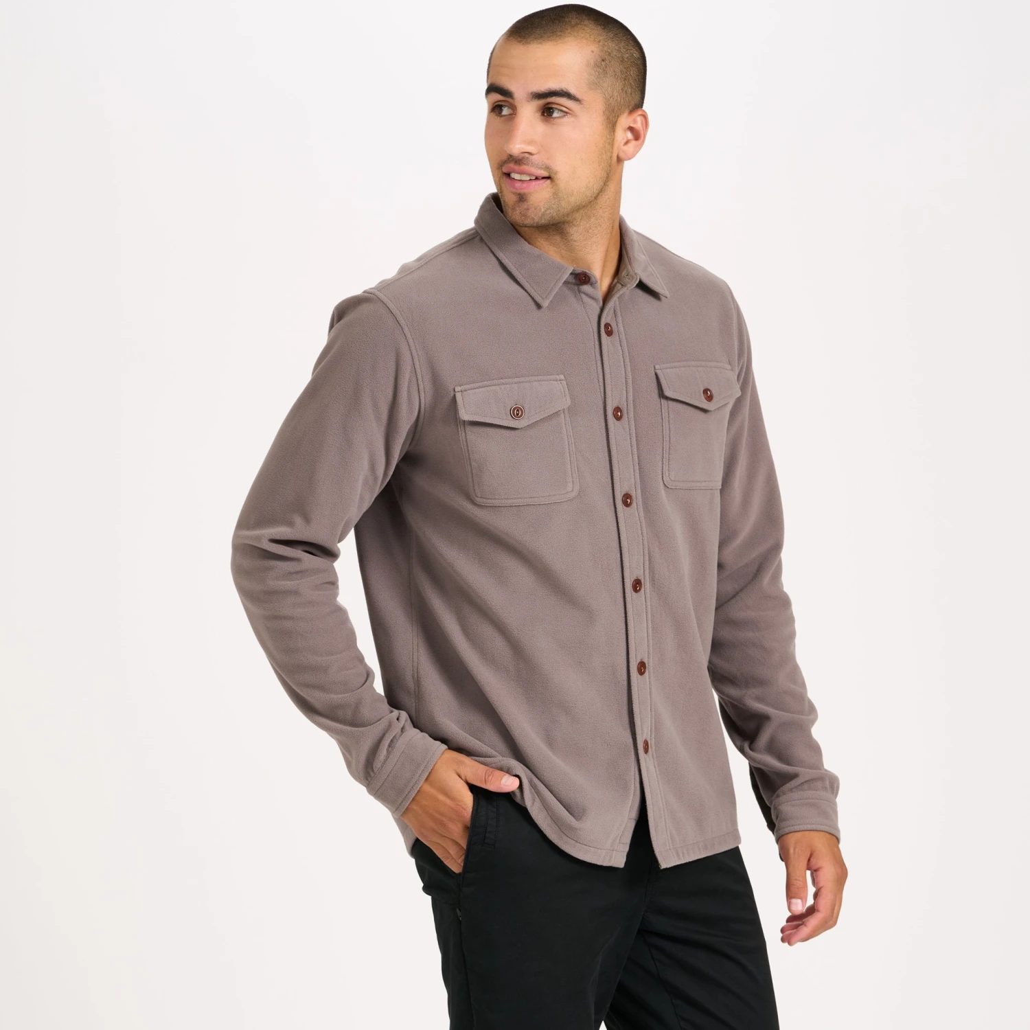 Aspen Shirt Jacket | Cocoa 2 Aspen Shirt Jacket | Cocoa - Image 2