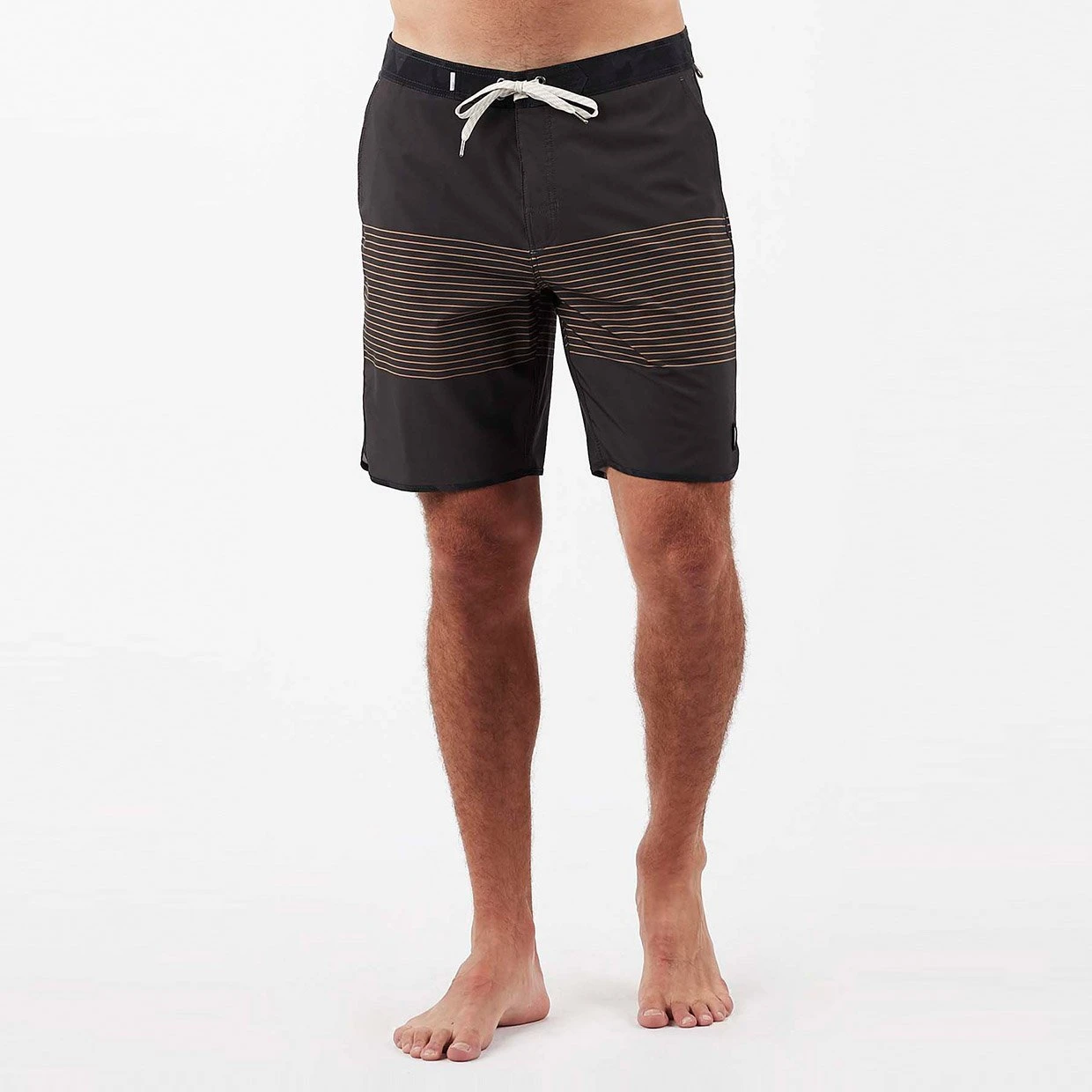 Cruise Boardshort | Charcoal Acorn Stripe 2 Cruise Boardshort | Charcoal Acorn Stripe - Image 2