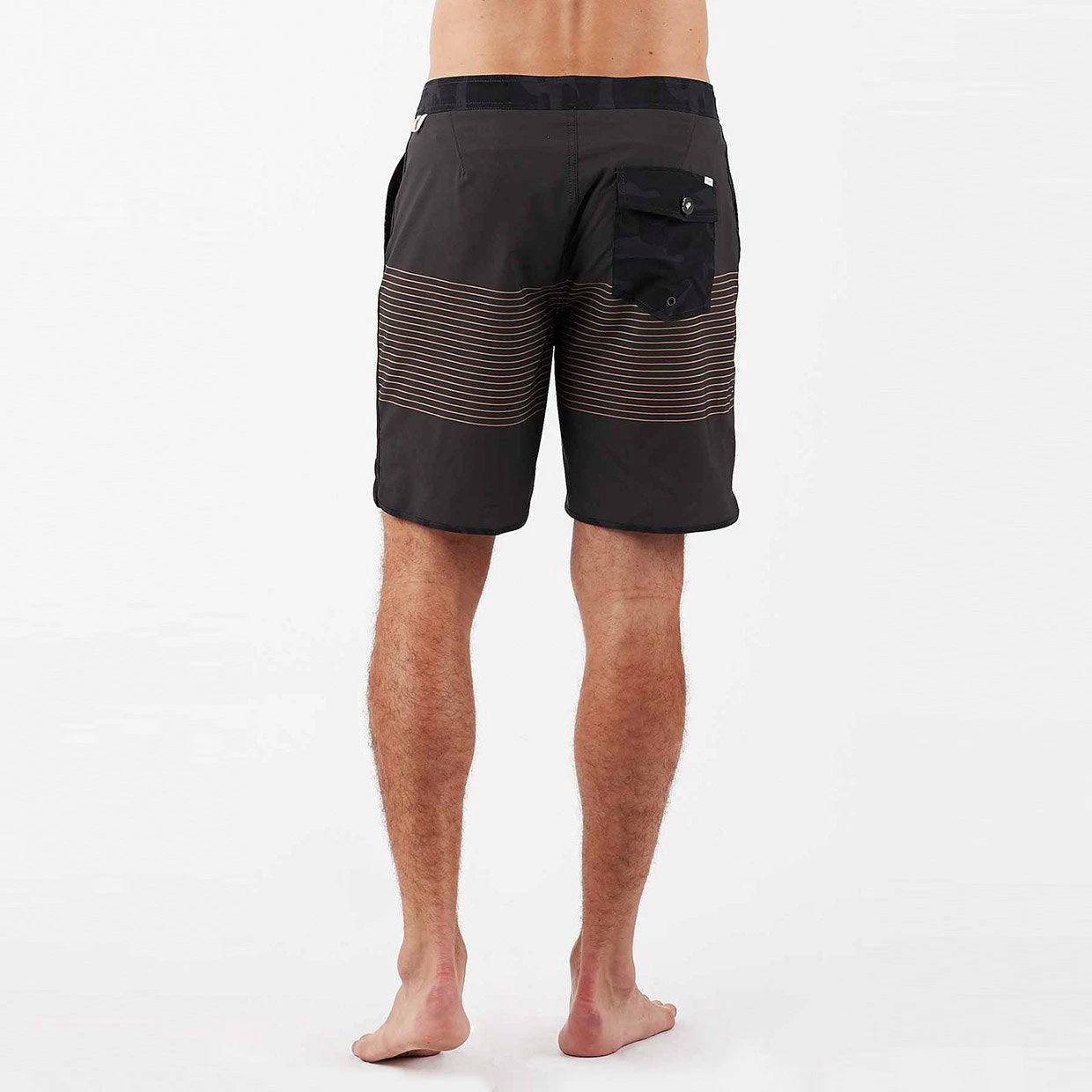 Cruise Boardshort | Charcoal Acorn Stripe 4 Cruise Boardshort | Charcoal Acorn Stripe - Image 4