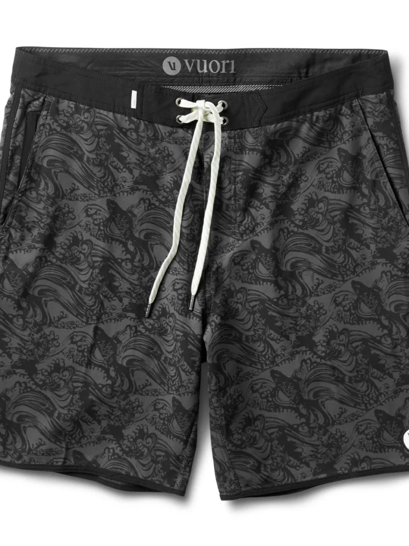 Cruise Boardshort | Black Koi Print
