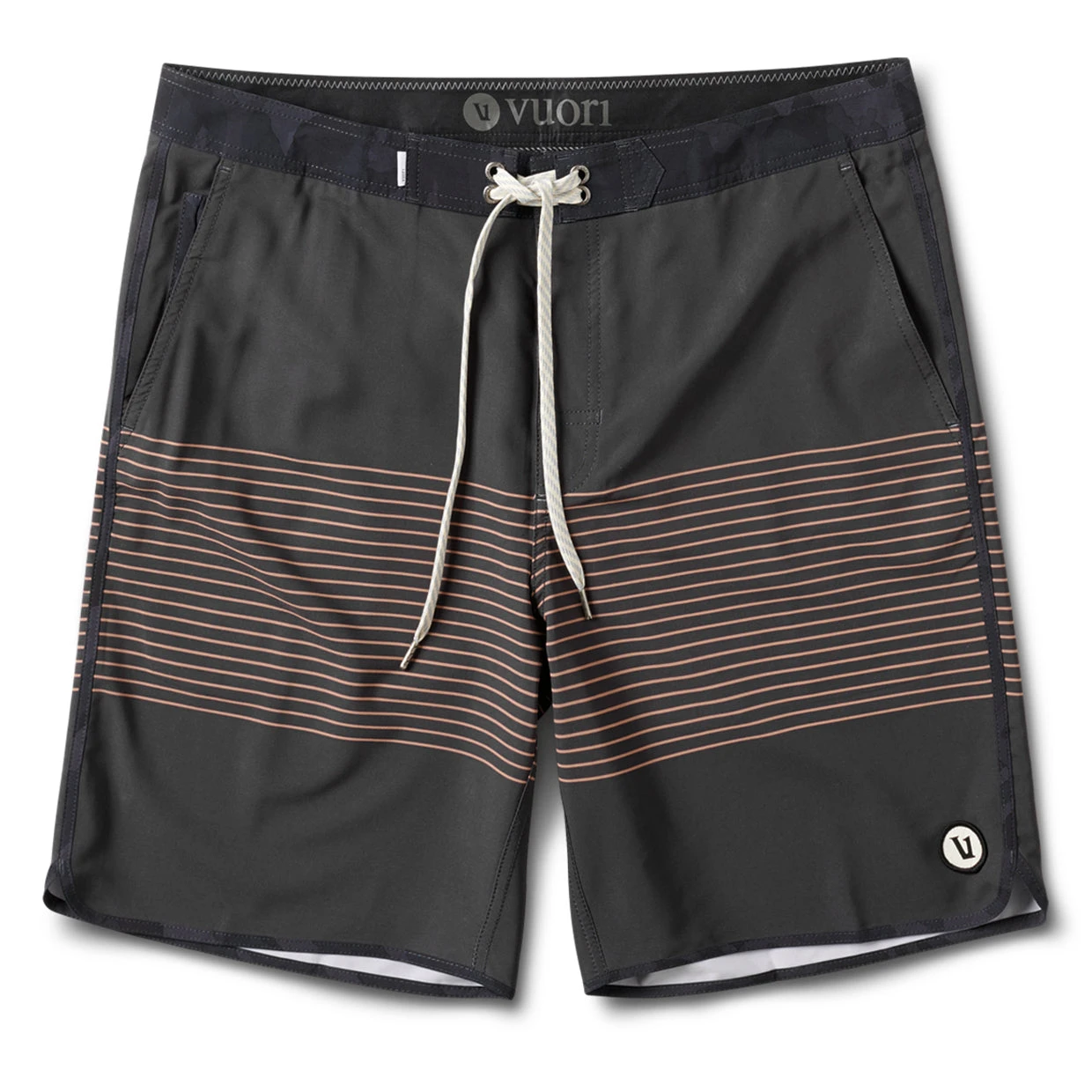 Cruise Boardshort | Charcoal Acorn Stripe 1 Cruise Boardshort | Charcoal Acorn Stripe