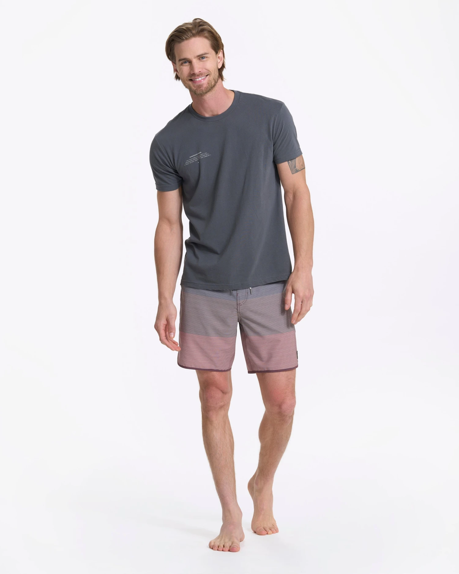 Cruise Boardshort | Chestnut Wave Stripe 6 Cruise Boardshort | Chestnut Wave Stripe - Image 6