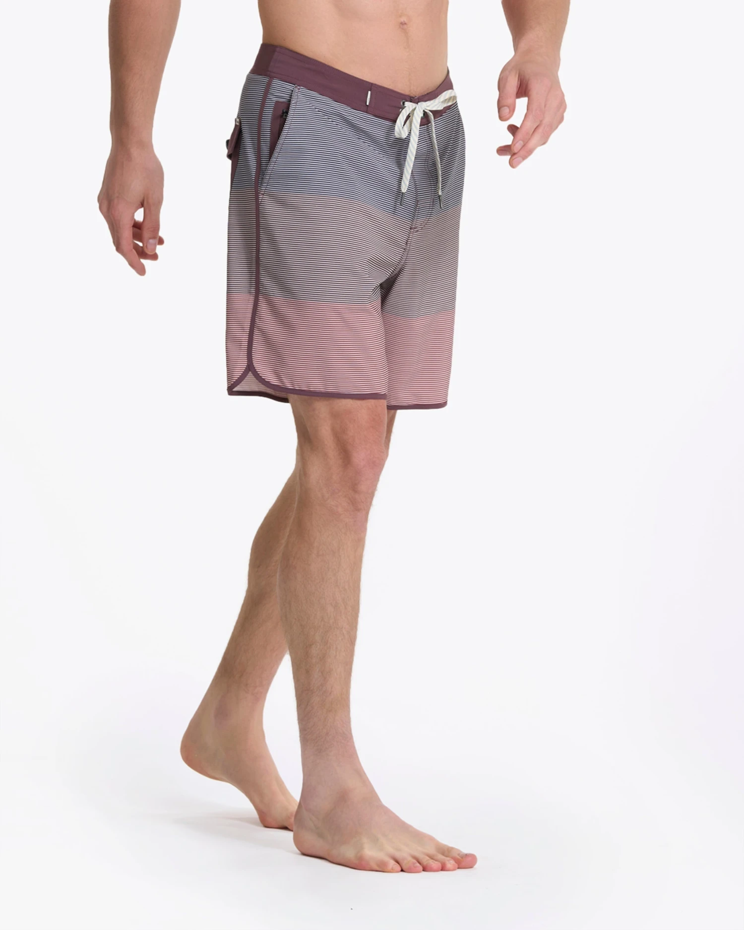 Cruise Boardshort | Chestnut Wave Stripe 2 Cruise Boardshort | Chestnut Wave Stripe - Image 2