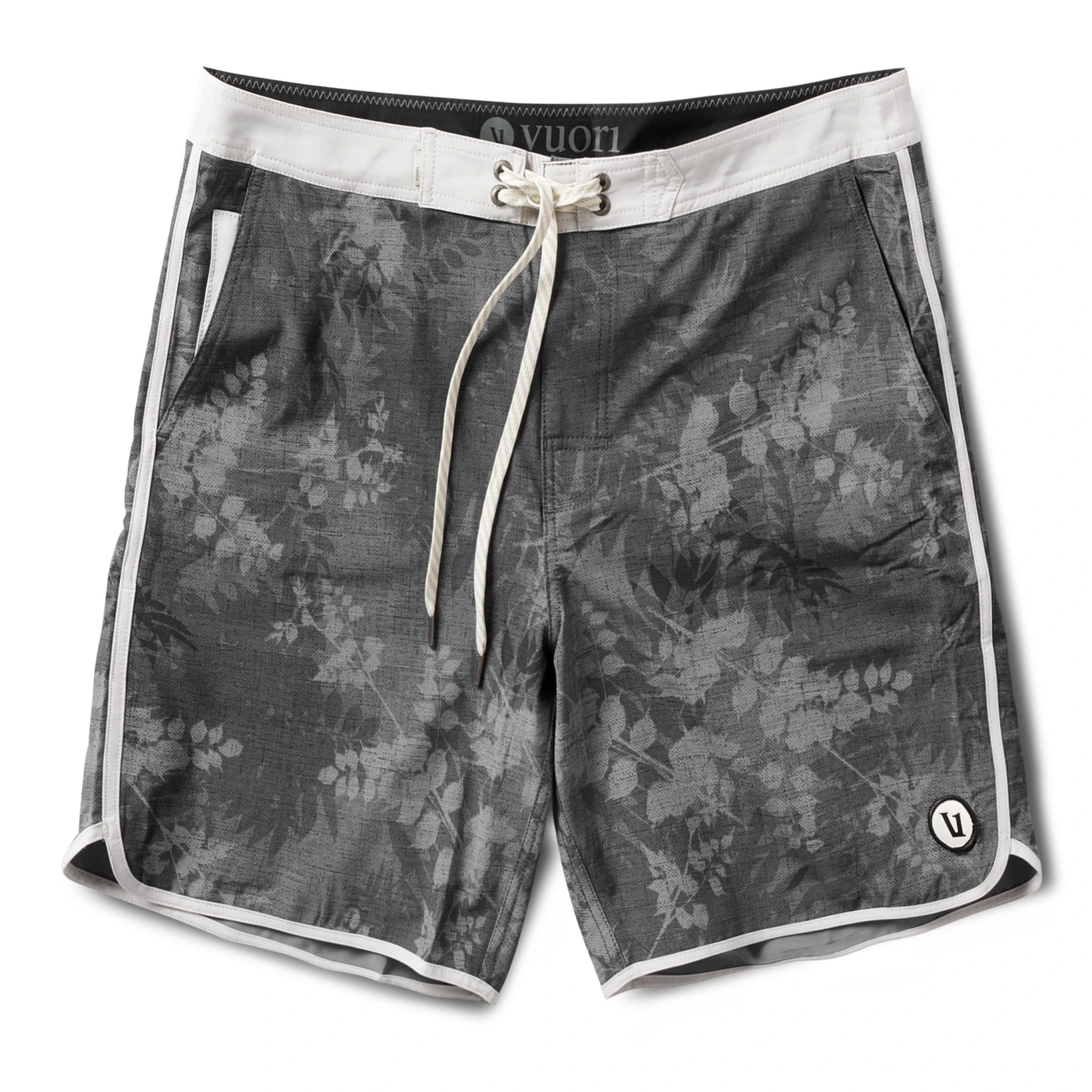 Cruise Boardshort | Charcoal Vintage Leaf 1 Cruise Boardshort | Charcoal Vintage Leaf