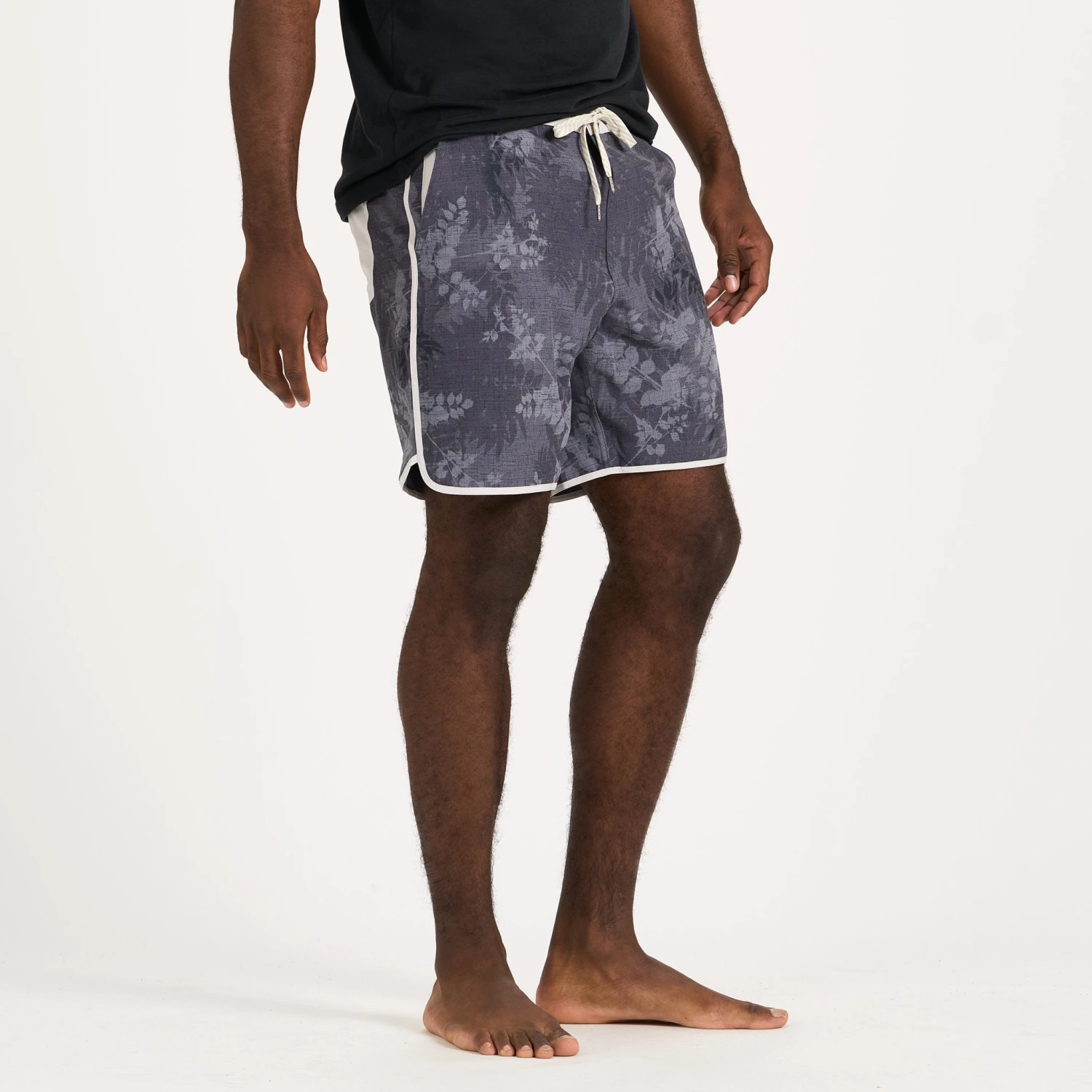 Cruise Boardshort | Charcoal Vintage Leaf 3 Cruise Boardshort | Charcoal Vintage Leaf - Image 3