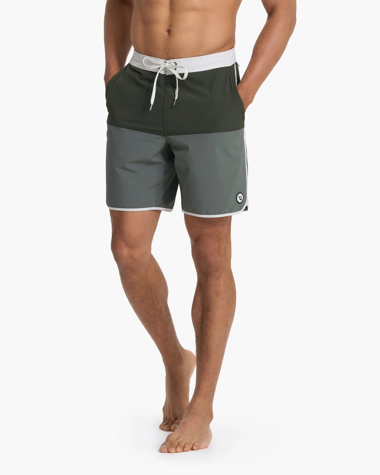 Cruise Boardshort | Dusty Pine Colorblock 2 Cruise Boardshort | Dusty Pine Colorblock - Image 2