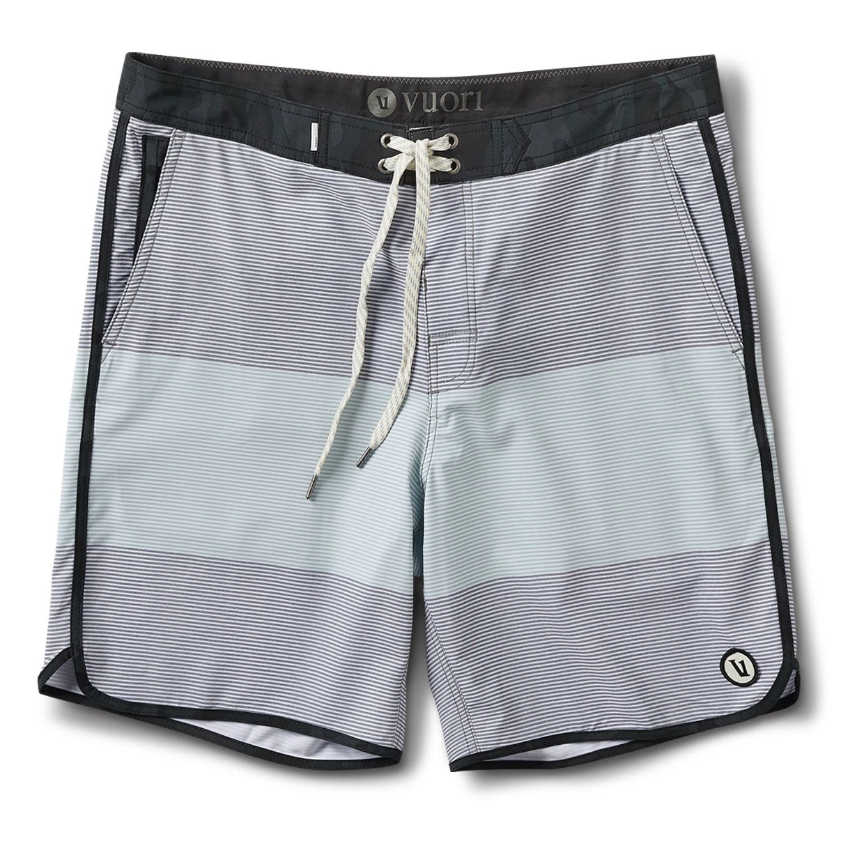 Cruise Boardshort | Grey Sea Glass Wave Stripe 1 Cruise Boardshort | Grey Sea Glass Wave Stripe