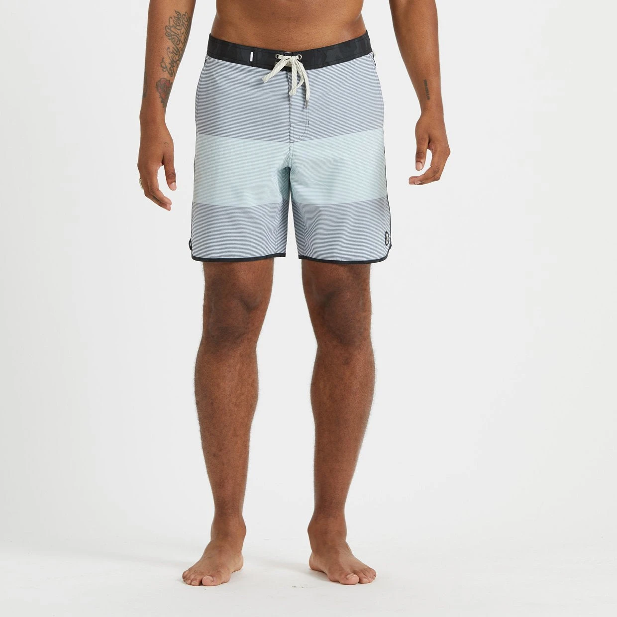 Cruise Boardshort | Grey Sea Glass Wave Stripe 2 Cruise Boardshort | Grey Sea Glass Wave Stripe - Image 2