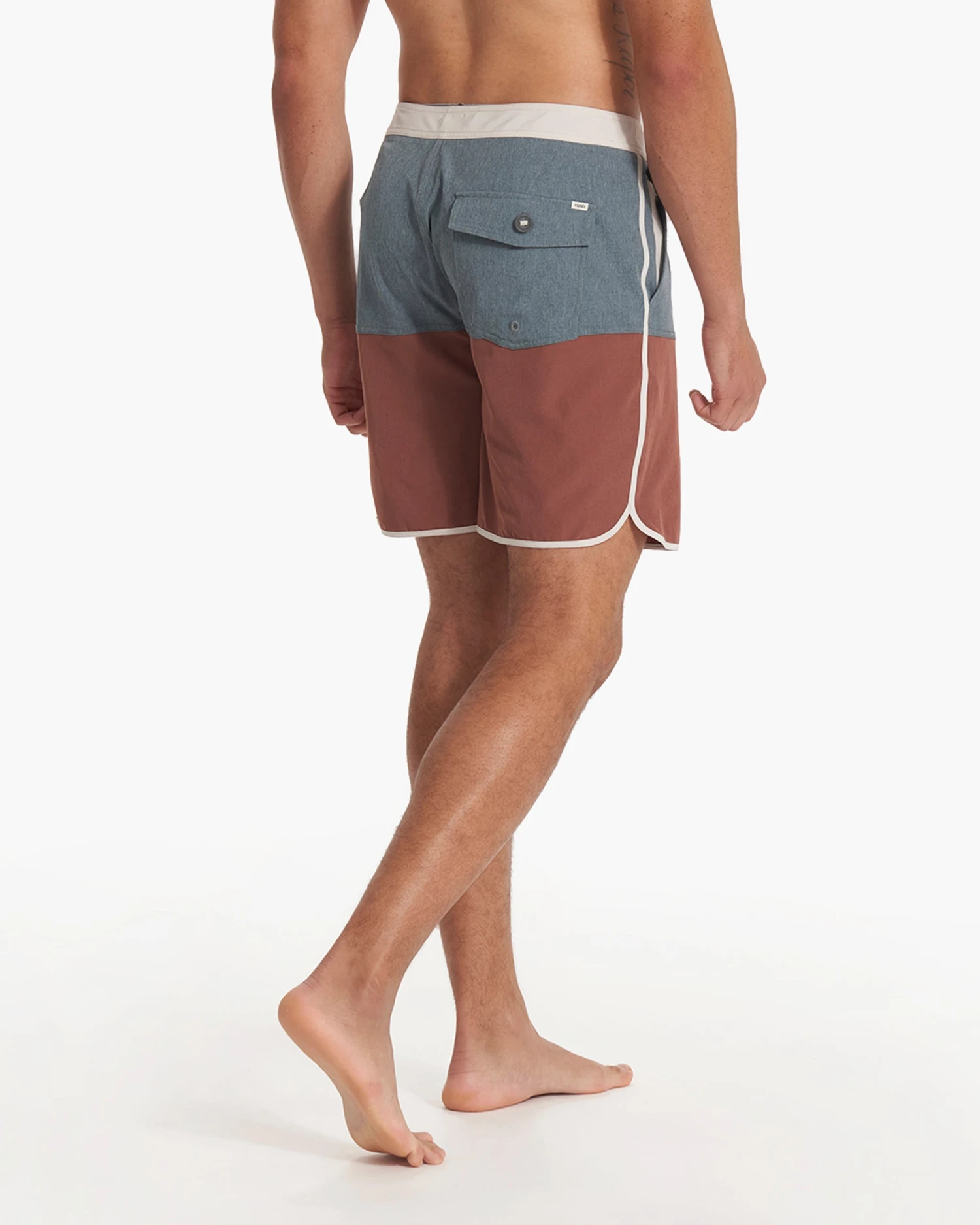 Cruise Boardshort | Lake Hazelnut Linen Texture Block 6 Cruise Boardshort | Lake Hazelnut Linen Texture Block - Image 6