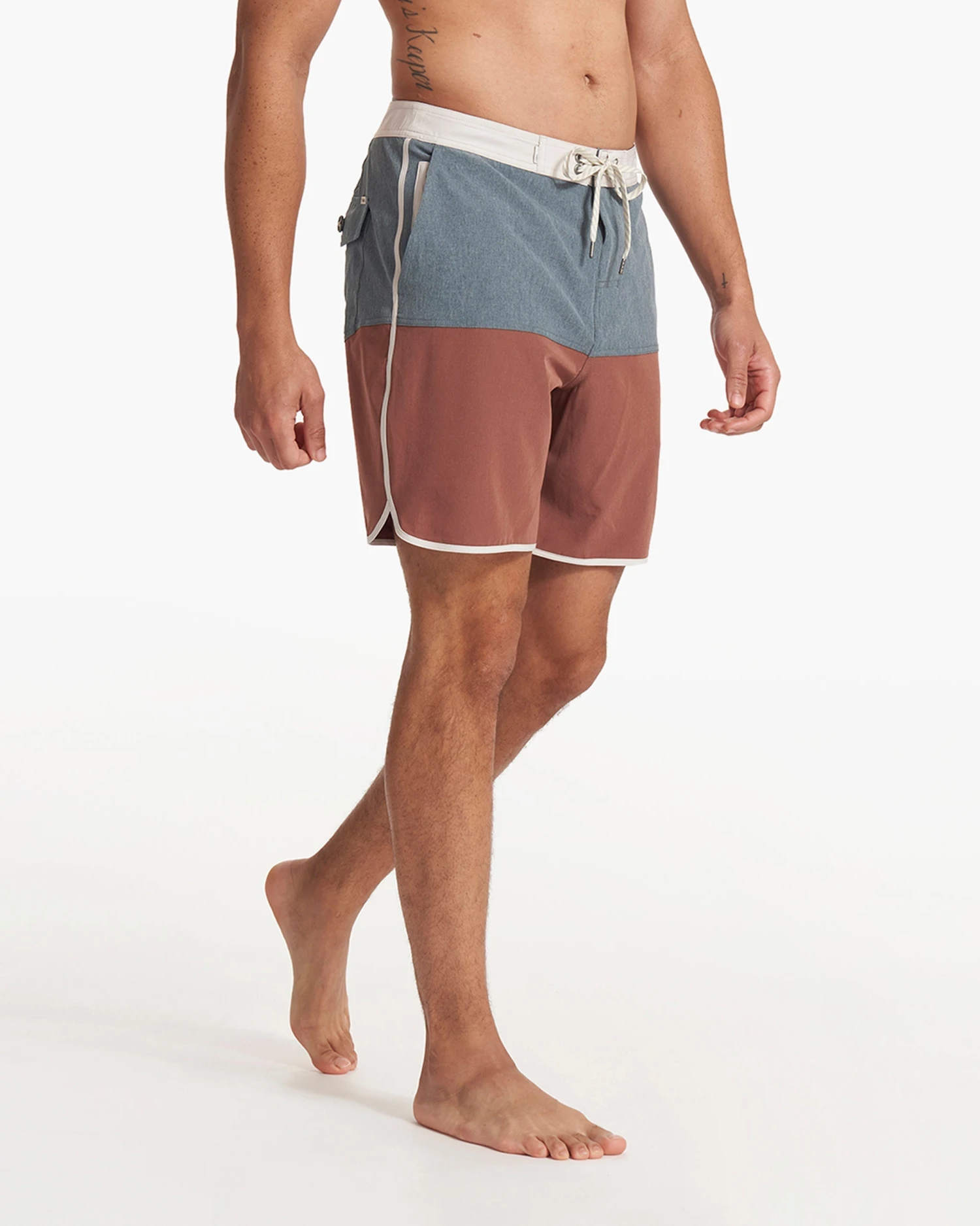 Cruise Boardshort | Lake Hazelnut Linen Texture Block 4 Cruise Boardshort | Lake Hazelnut Linen Texture Block - Image 4