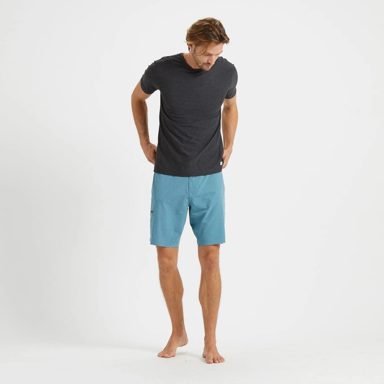 Sonic Seamless Boardshort | Sapphire Linen Texture 4 Sonic Seamless Boardshort | Sapphire Linen Texture - Image 4