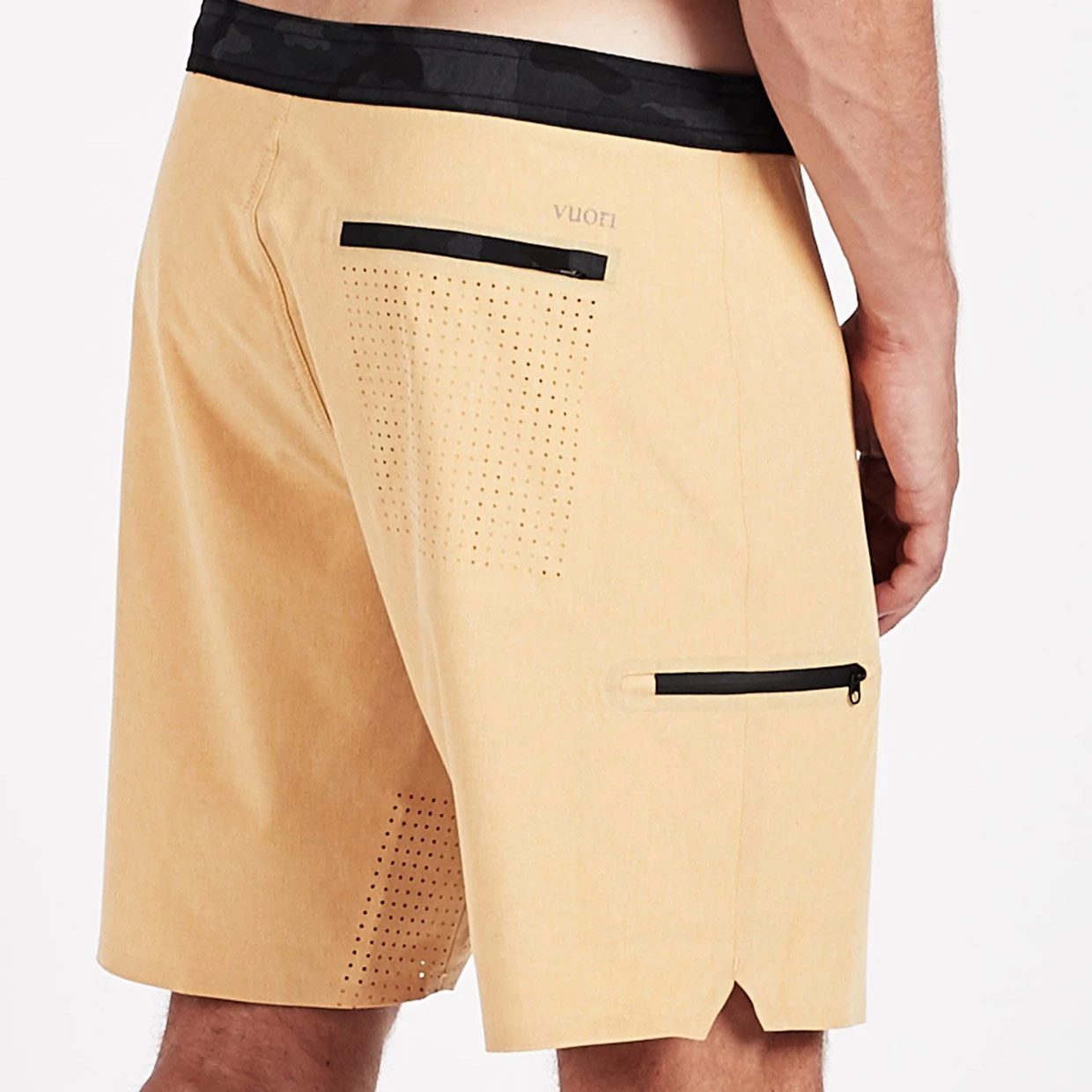 Sonic Seamless Boardshort | Saffron Linen Texture 4 Sonic Seamless Boardshort | Saffron Linen Texture - Image 4