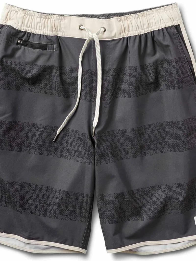 Banks Short | Black Texture Stripe