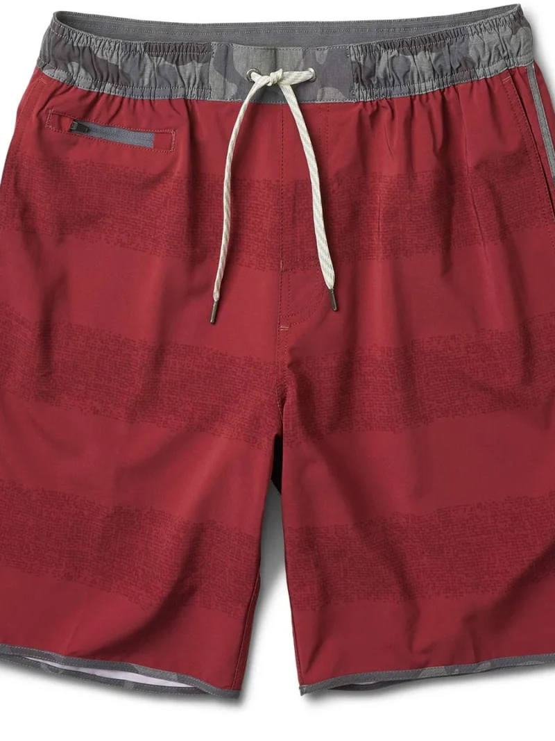 Banks Short | Red Texture Stripe