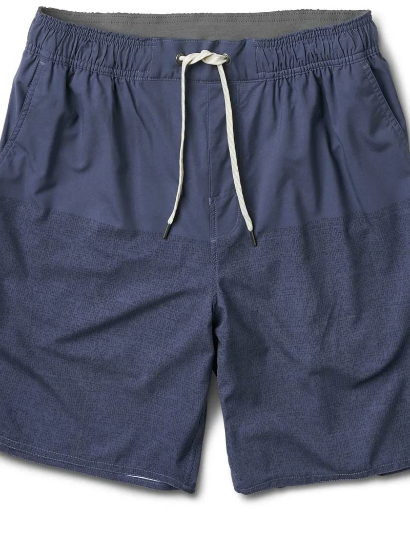 Trail Short | Navy Texture Block