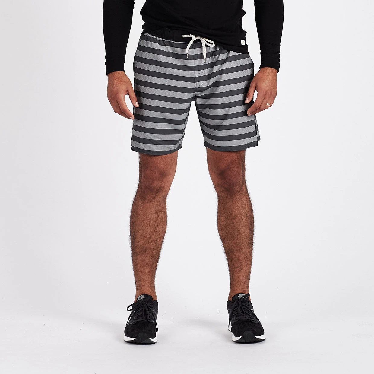 Trail Short | Charcoal Micro Stripe 2 Trail Short | Charcoal Micro Stripe - Image 2