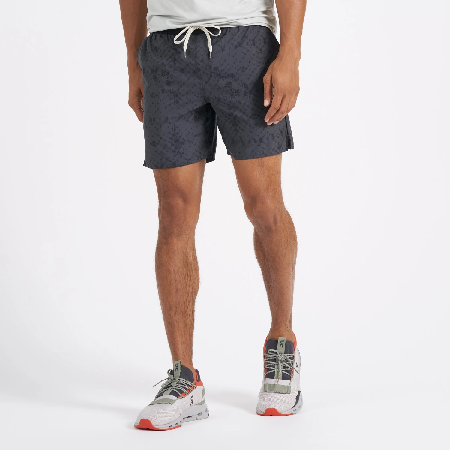Trail Short | Charcoal Shibori 2 Trail Short | Charcoal Shibori - Image 2