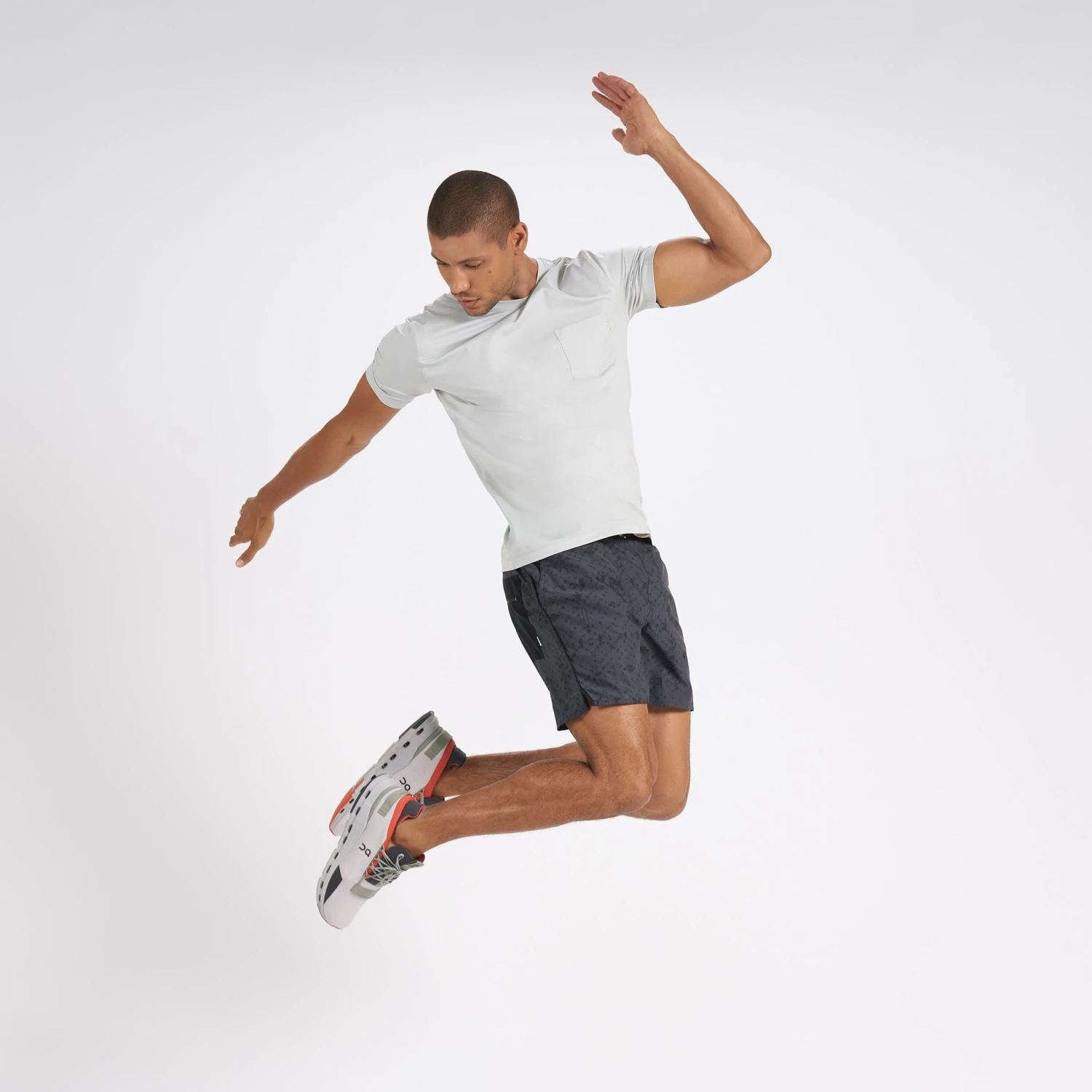 Trail Short | Charcoal Shibori 5 Trail Short | Charcoal Shibori - Image 5