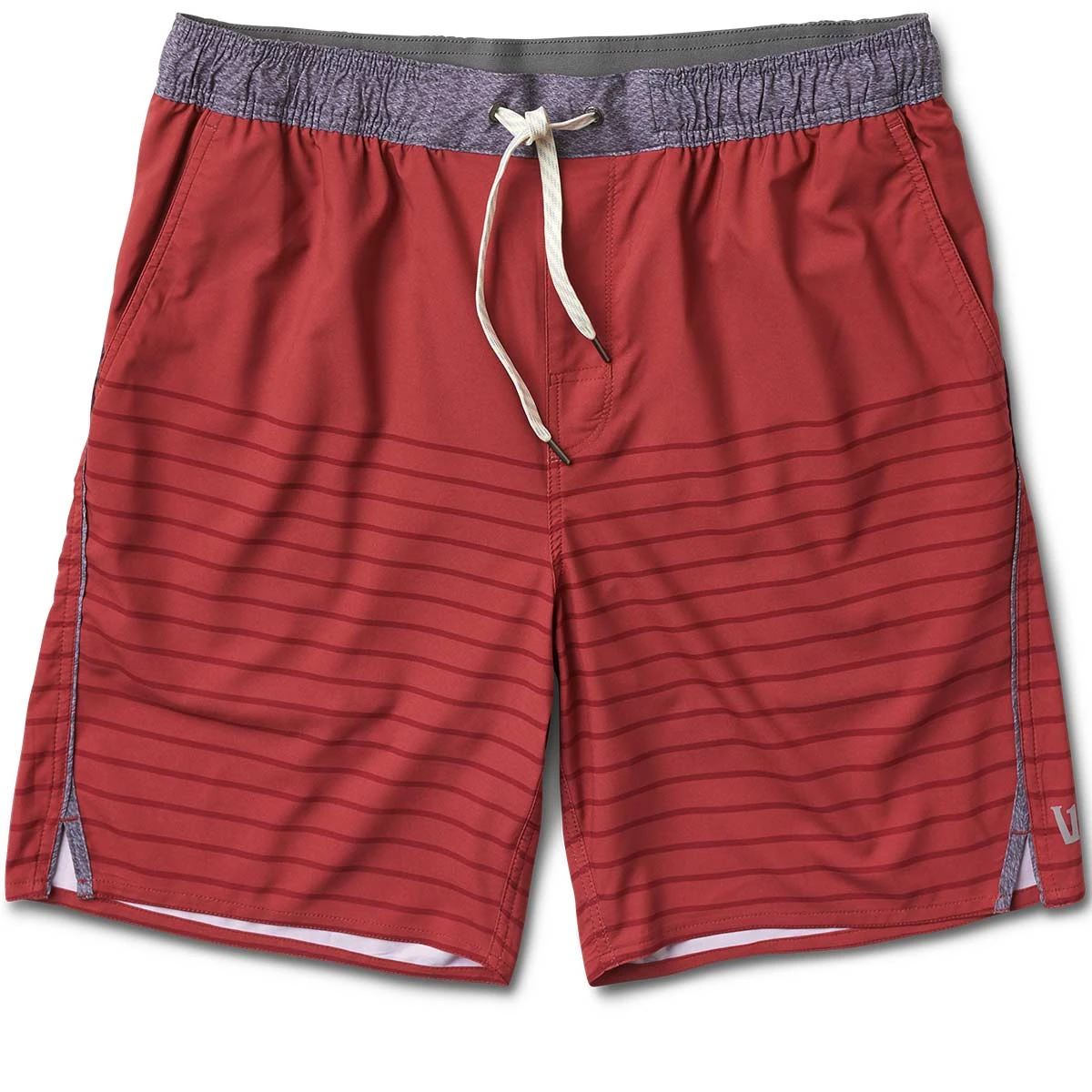 Trail Short | Deep Red Tonal Stripe 1 Trail Short | Deep Red Tonal Stripe