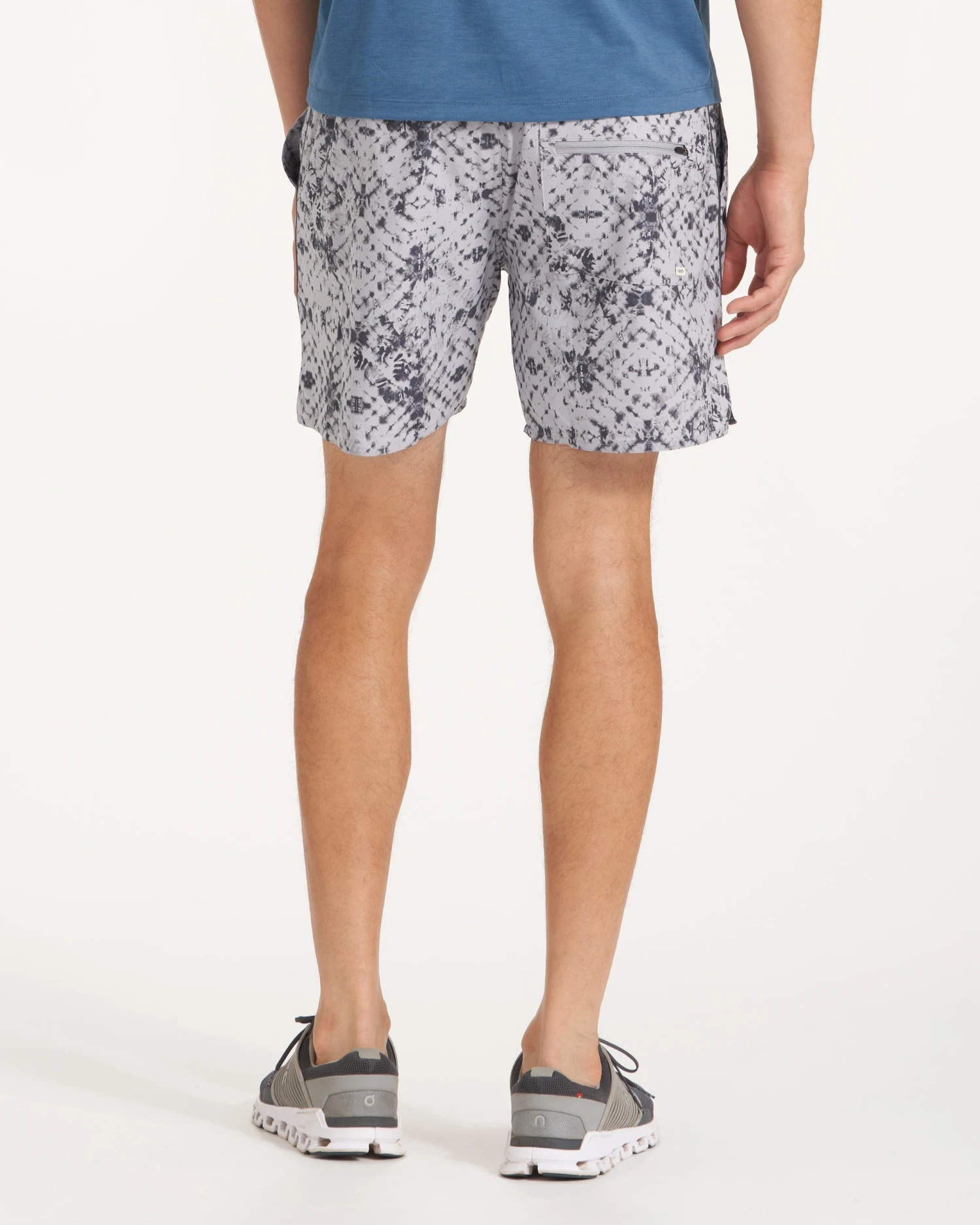 Trail Short | Grey Shibori 3 Trail Short | Grey Shibori - Image 3