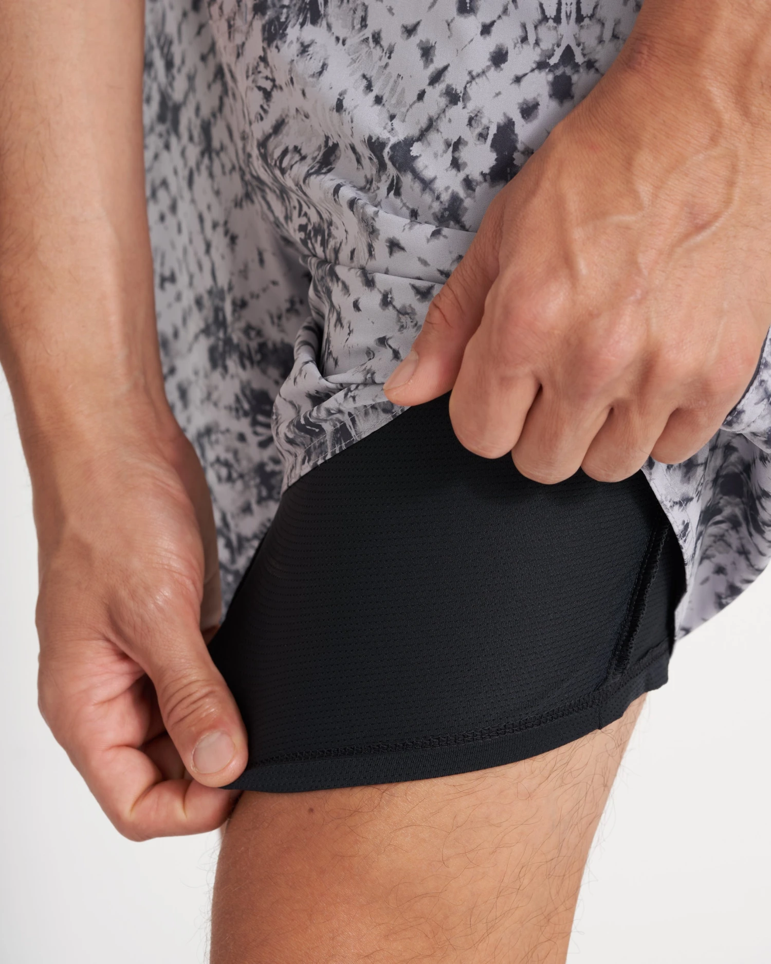 Trail Short | Grey Shibori 5 Trail Short | Grey Shibori - Image 5