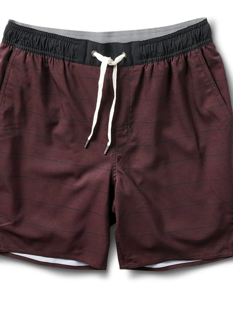 Trail Short | Oxblood Heather Stripe