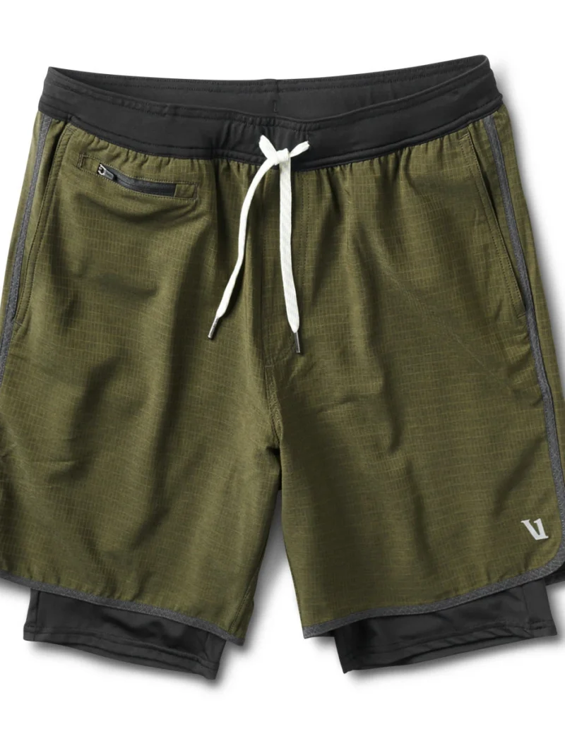 Stockton Short | Evergreen Linen Texture