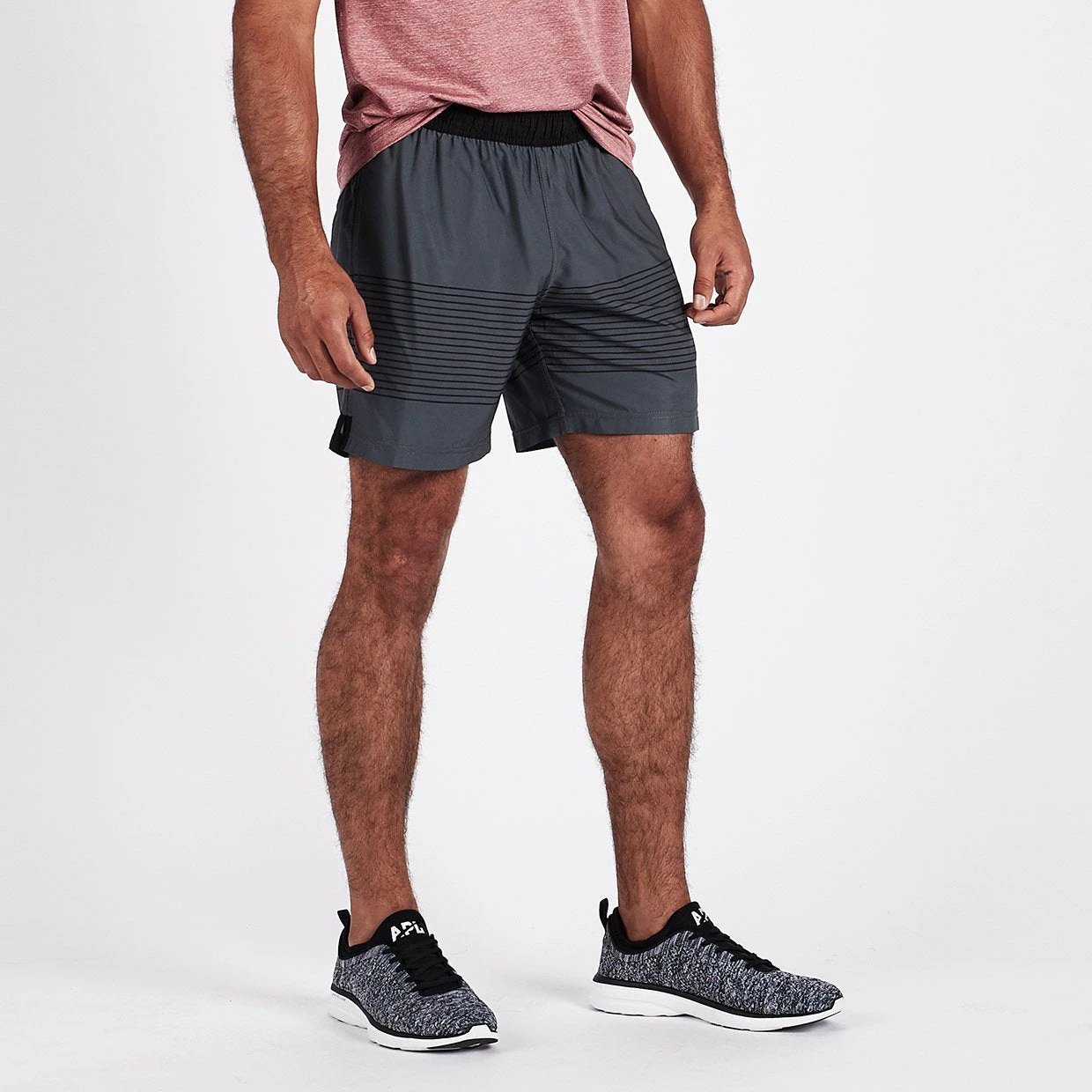 Rush Short | Charcoal Black Stripe 3 Rush Short | Charcoal Black Stripe - Image 3