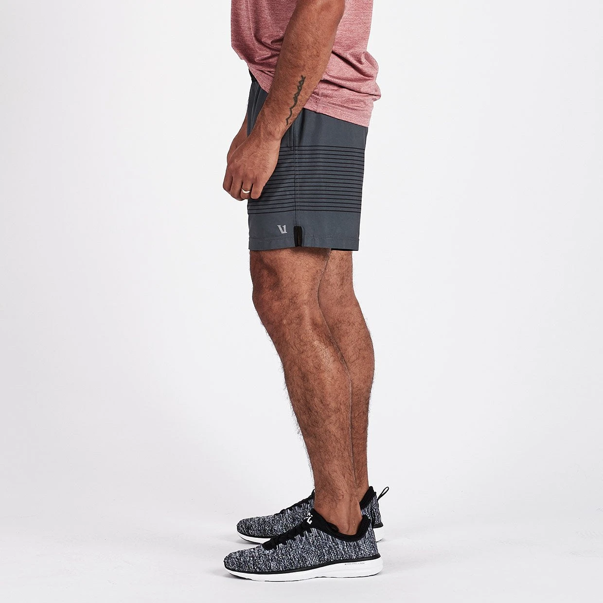 Rush Short | Charcoal Black Stripe 4 Rush Short | Charcoal Black Stripe - Image 4