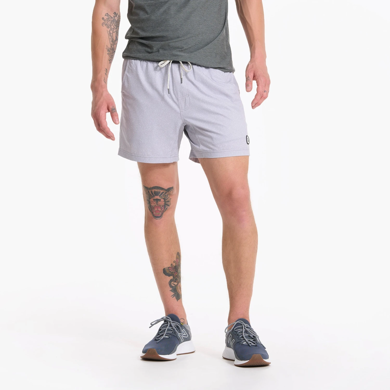 Kore Short 5" | Platinum Dashed Lines 2 Kore Short 5" | Platinum Dashed Lines - Image 2