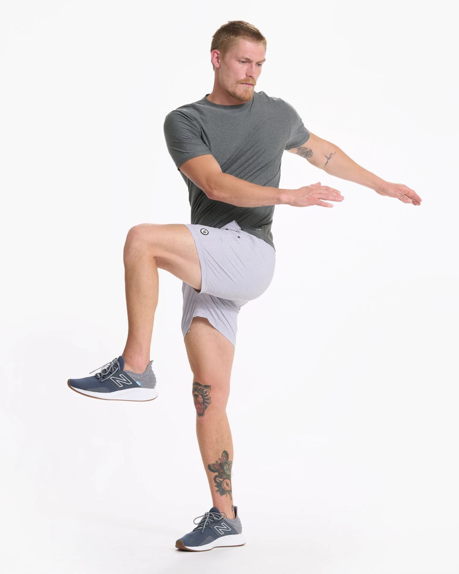 Kore Short 5" | Platinum Dashed Lines 5 Kore Short 5" | Platinum Dashed Lines - Image 5