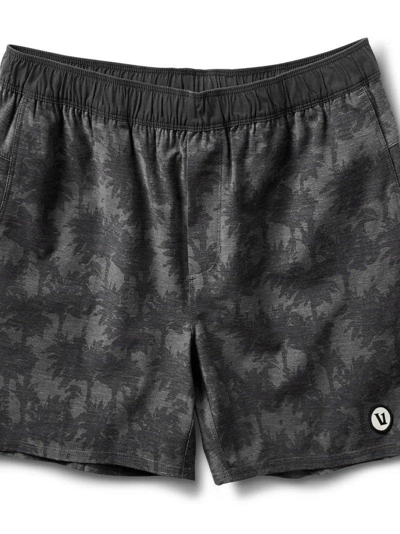 Cape Short | Black Multi Palm