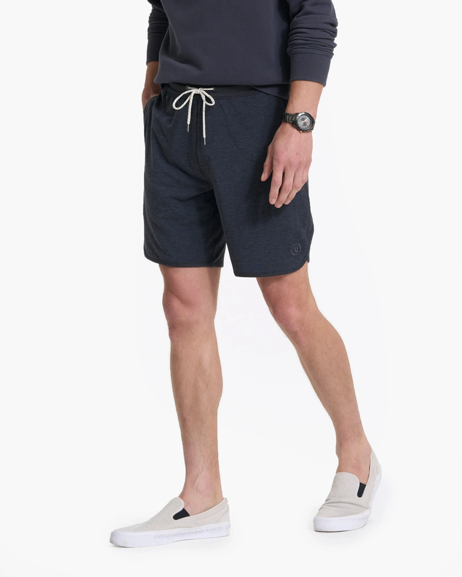 Austin Sweatshort | Charcoal Heather 4 Austin Sweatshort | Charcoal Heather - Image 4