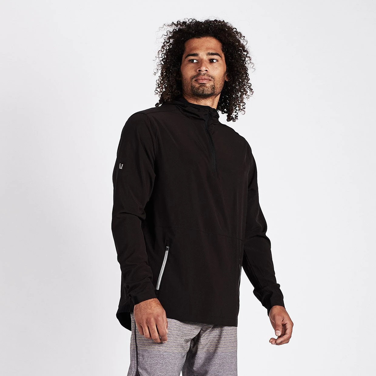 Fields Packable Pullover | Black 2 Fields Packable Pullover | Black - Image 2