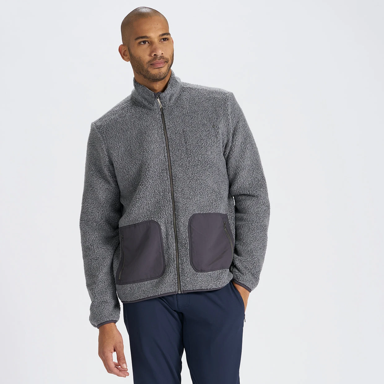 Alpine Sherpa Jacket | Heather Grey 2 Alpine Sherpa Jacket | Heather Grey - Image 2