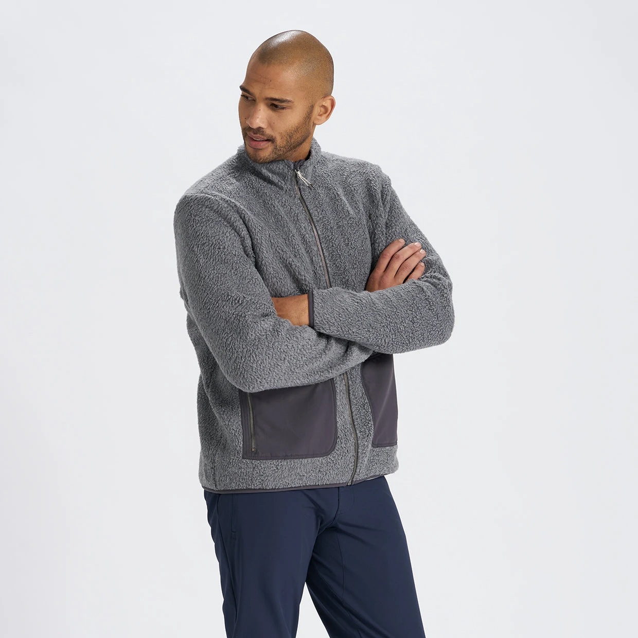Alpine Sherpa Jacket | Heather Grey 3 Alpine Sherpa Jacket | Heather Grey - Image 3