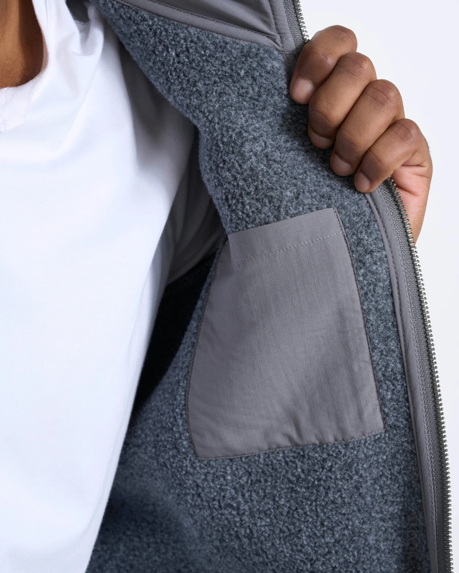 Idyllwild Sherpa Jacket | Heather Grey 7 Idyllwild Sherpa Jacket | Heather Grey - Image 7