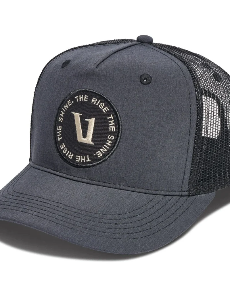 Patch Performance Hat | Black Linen Texture